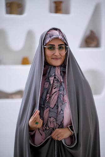 چادر مجلسی رنگ طوسی با نوار مغزی