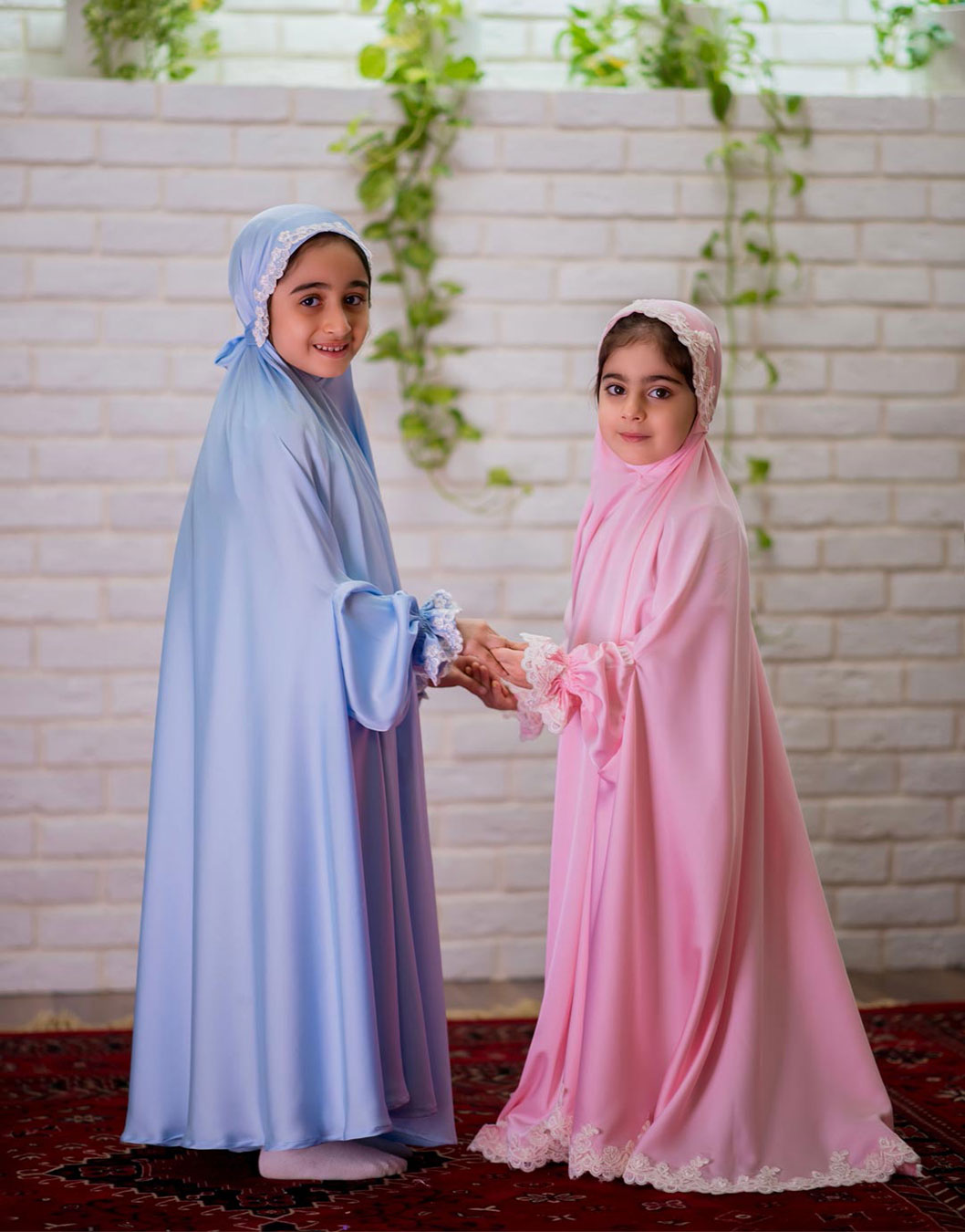 چادر عبادت نونهال مدل آستین دار